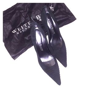 WHBM Black 3 inch Heels